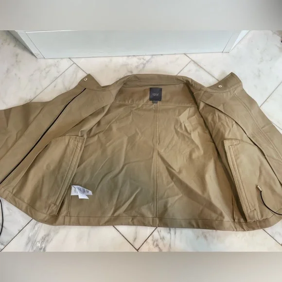 Lysse New York, khaki cropped zip up wide sleeve lightweight jacket womens Small - Picture 7 of 8
